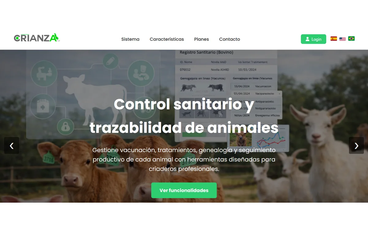 Captura del sitio crianza.net.ar